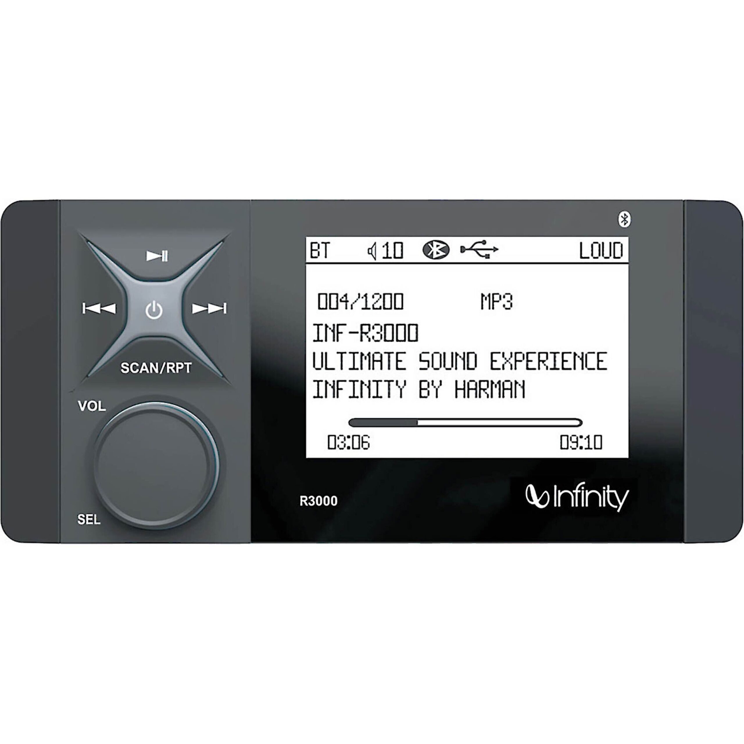 Marine AM/FM Radio with MP3 Player and Bluetooth