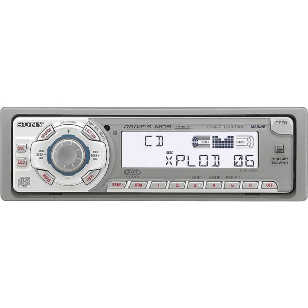SONY CDXF50M AM/FM Radio Receiver CD Player 200 Watts Marine Stereo
