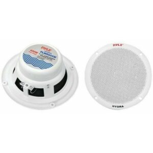 Pyle PLMR605W White 6.5″ 400 Watt Coaxial Waterproof Marine Speakers