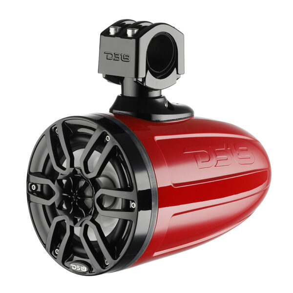 DS18 NXL-X6TP/RD Red X Series HYDRO 6.5" 300 Watt Waterproof Marine Wakeboard Tower Speakers With RGB LED Lights