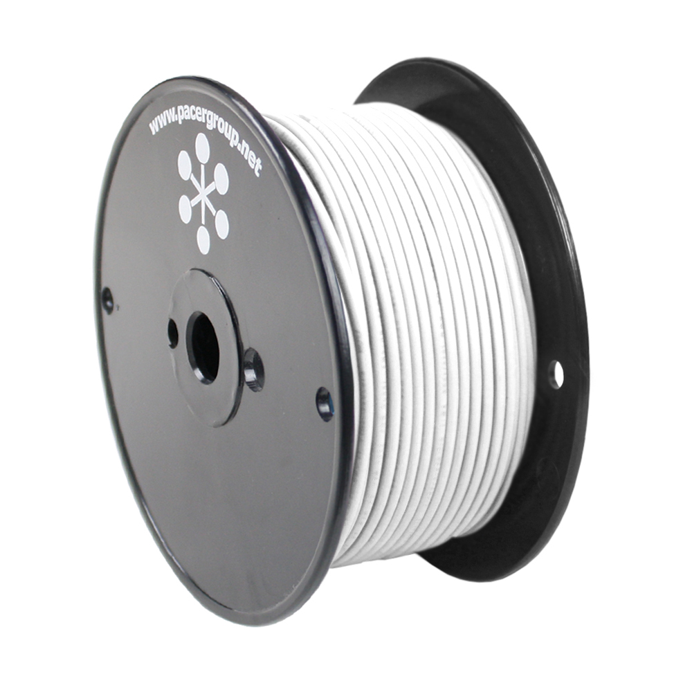 Pacer White 10 AWG Primary Wire - 250'