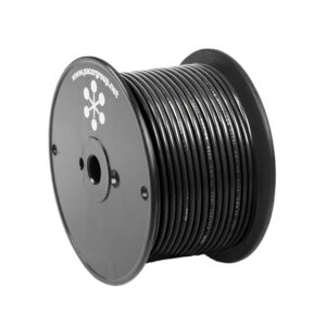 Pacer Black 8 AWG Primary Wire – 100'