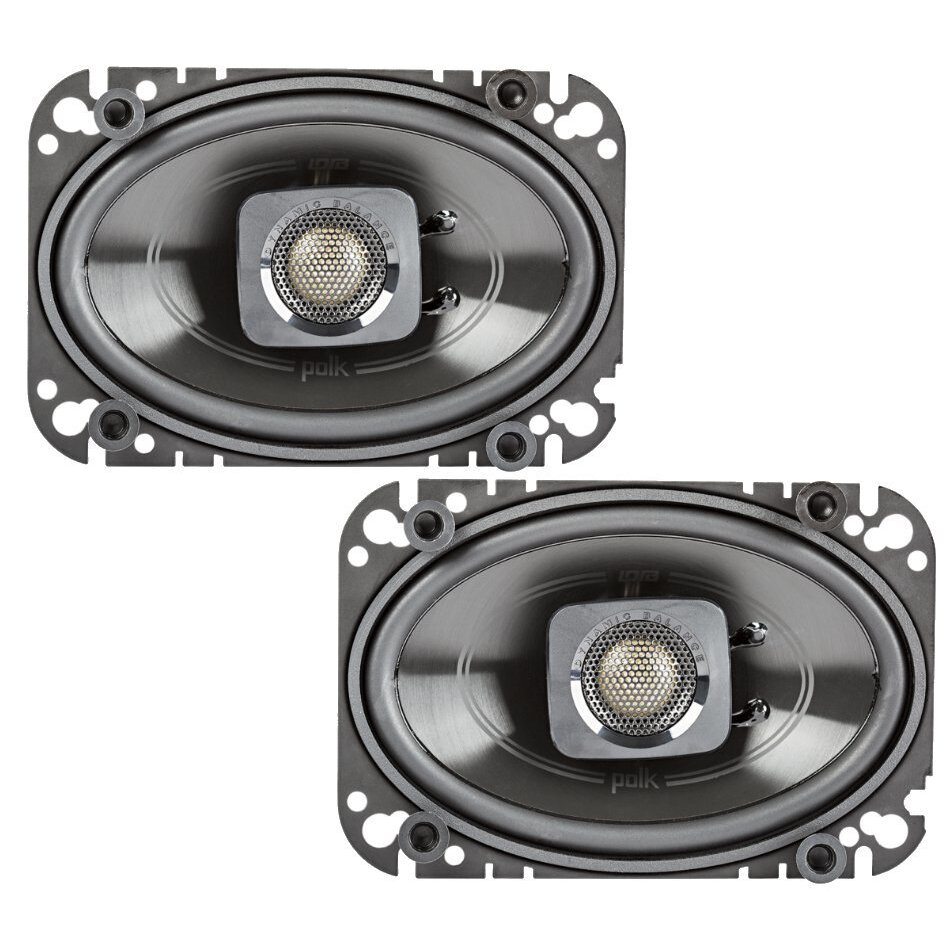 Polk Audio DB462 4x6 Oval 80 Watt Waterproof Marine Speakers