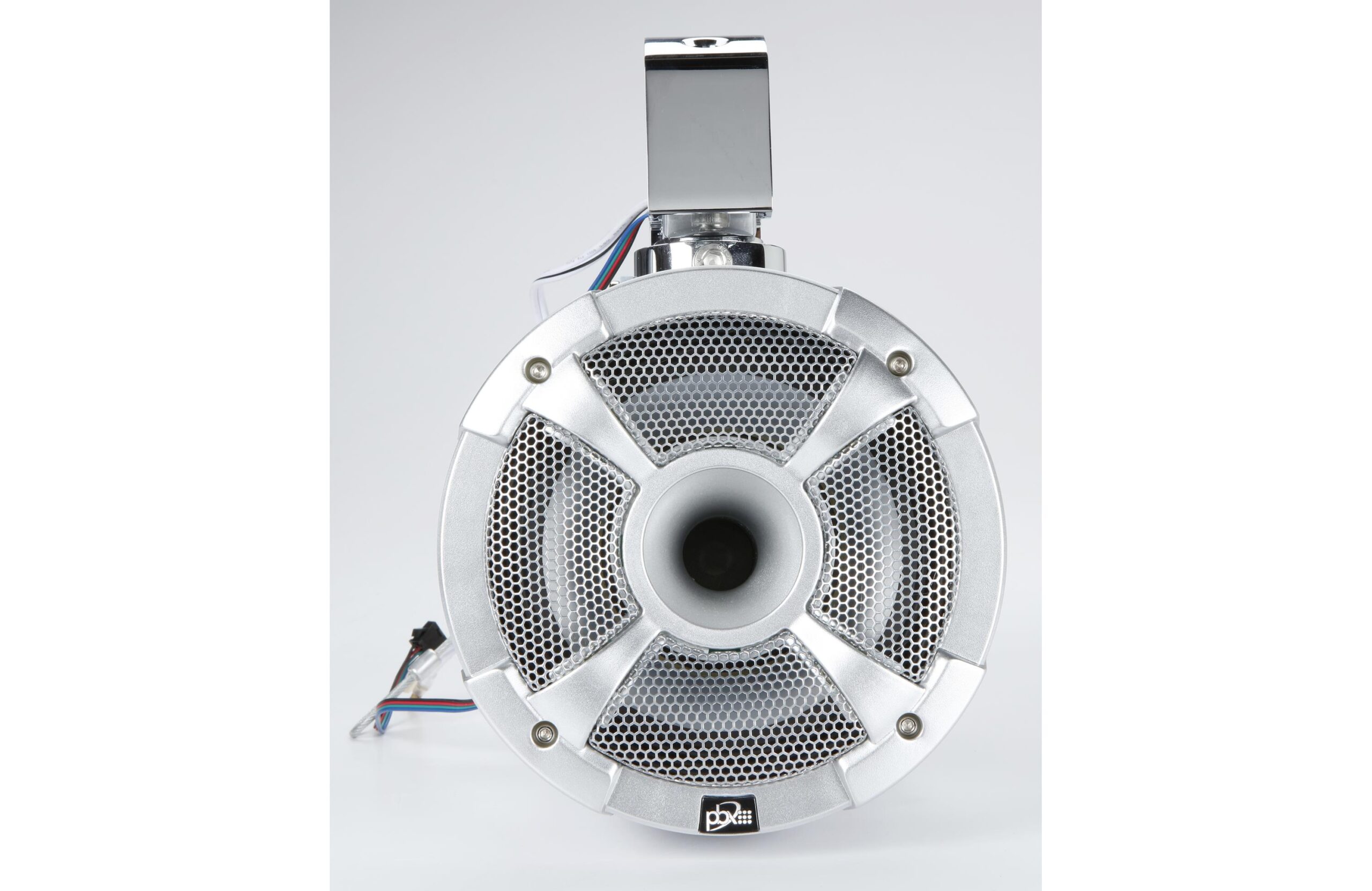PowerBass XL-POD6LR Silver 6.5" 150 Watt Waterproof Marine Wakeboard Tower Speakers With RGB LED Accent Lights - Image 5
