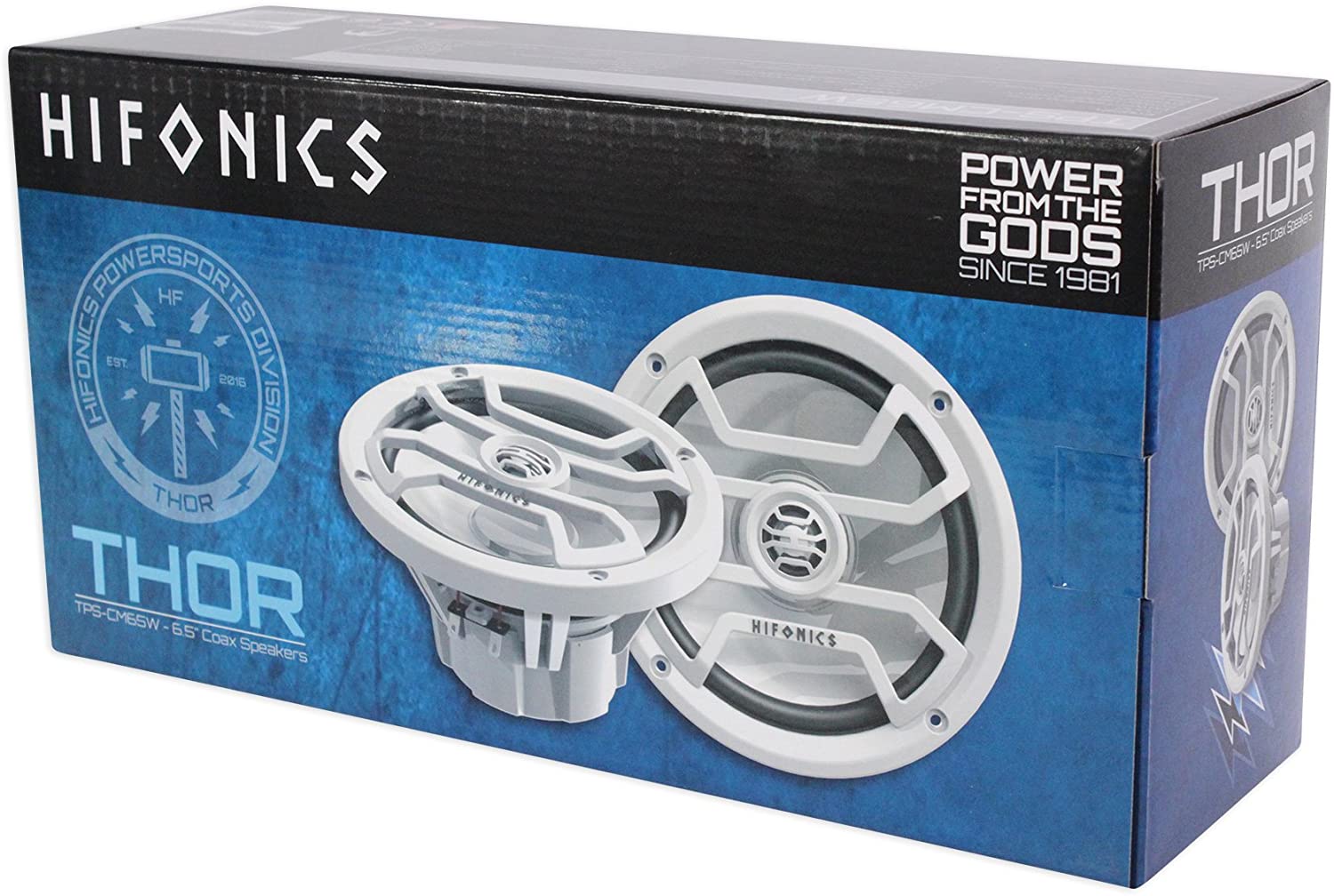 Hifonics TPS-CM65W White 6.5 inch 120 Watt Coaxial Waterproof Marine Speakers - Image 3