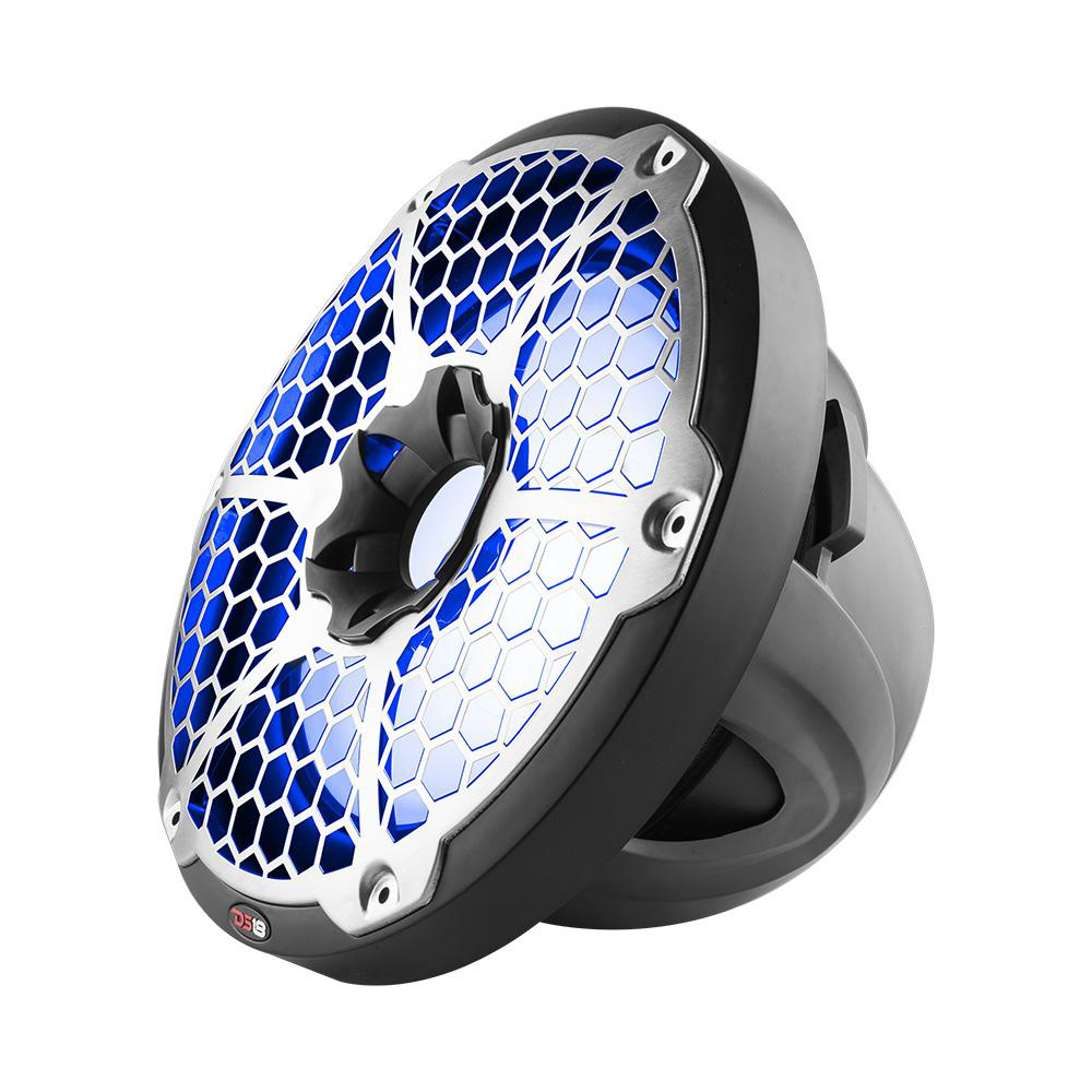 DS18 NXL12SUBBK Black/Silver 12" 700 Watt Waterproof Marine Subwoofer With RGB LED Accent Lighting - Image 2