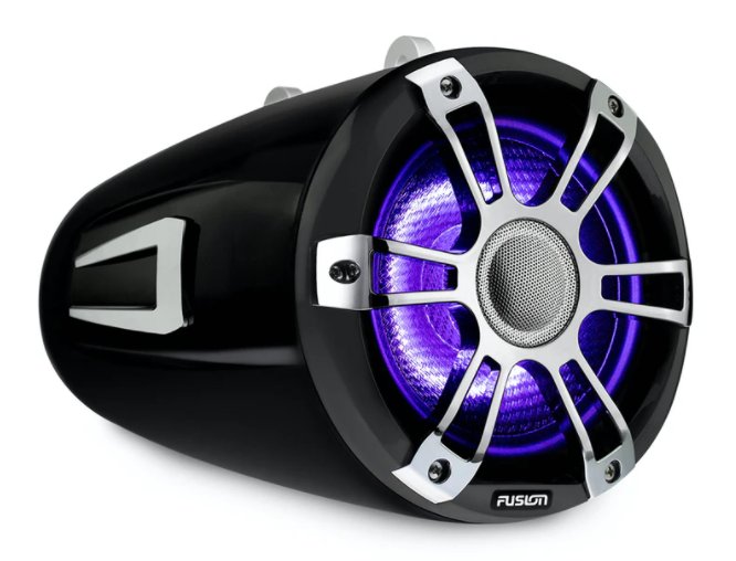 Fusion SG-FLT882SPC 8.8" Signature Series 3 Black 330 Watt Waterproof Wake Tower Speakers With CRGBW Accent Lighting - Image 3