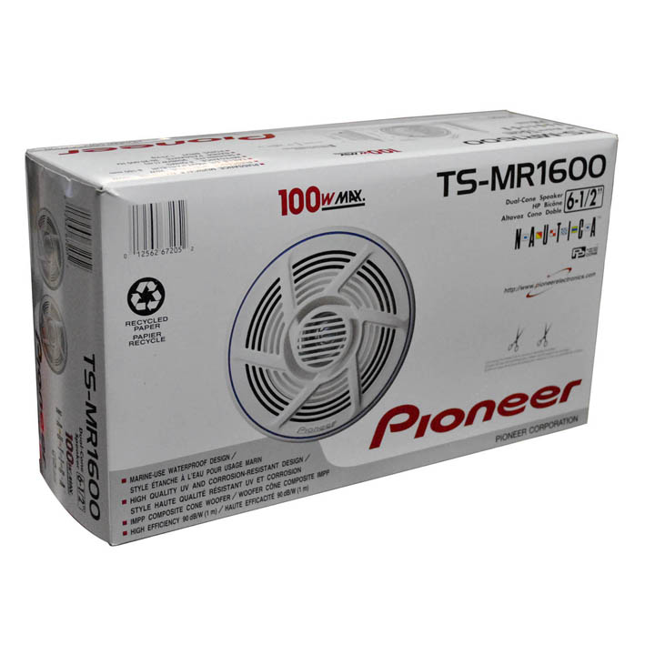 Pioneer TSMR1600 6.5" Dual Cone Waterproof Marine Speakers - Image 2