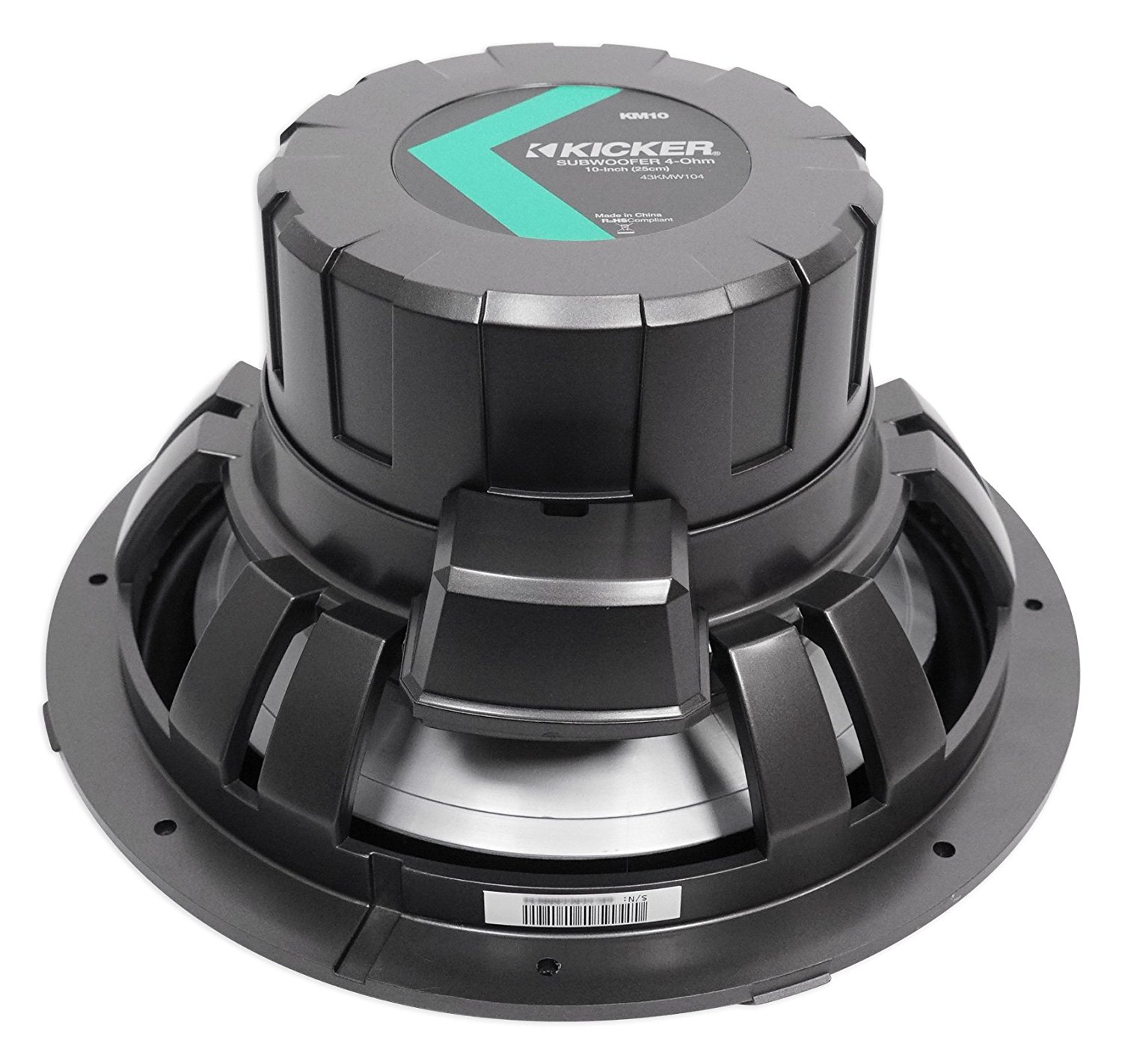 Kicker 43KMW104 10" 300 Watt Waterproof Marine Subwoofer - Image 3