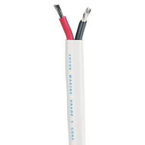 Ancor Standard Duplex Cable – Flat 16/2 AWG – 2 x 1mm² Red/Black – 250′