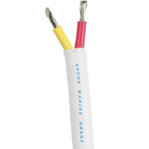 Ancor Safety Duplex Cable – 16/2 AWG – Red/Yellow – Round – 100′