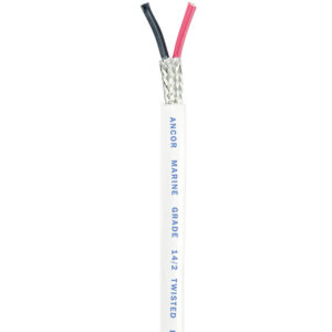 Ancor Twisted Pair With Shield – 14/2 AWG – Round – Red/Black – 100′