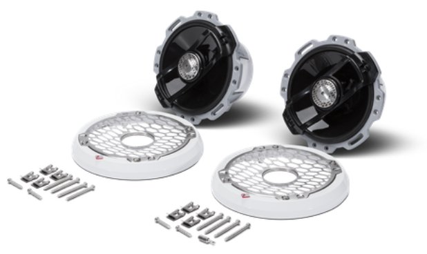 Rockford Fosgate PM282 White/Silver 8" 200 Watt Coaxial/Component (Pair) Waterproof Marine Speakers - Image 2