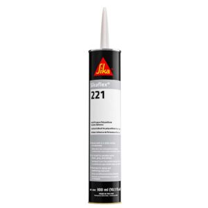 Sika Sikaflex&reg; 221 Multi-Purpose Polyurethane Sealant/Adhesive – 10.3oz(300ml) Cartridge – Aluminum Gray