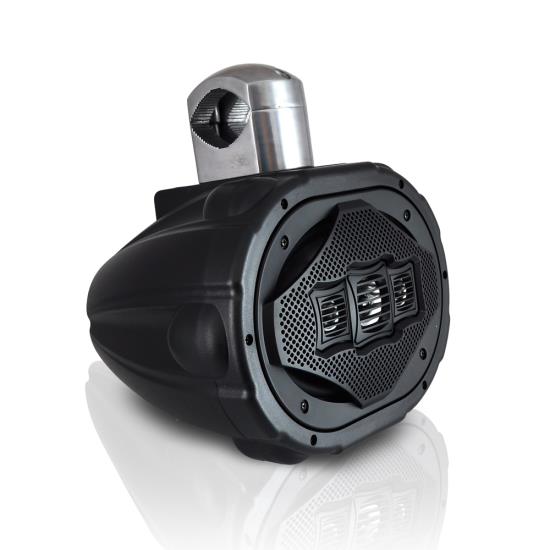 Lanzar AQWB69B Black 6x9" 4-Way 300 Watt Waterproof Marine Wakeboard Tower Speaker - Image 3