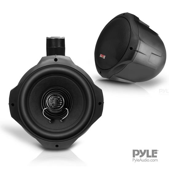 Pyle PLMRB65 Black 6.5" 200 Watt Waterproof Wakeboard Tower Marine Speakers - Image 3