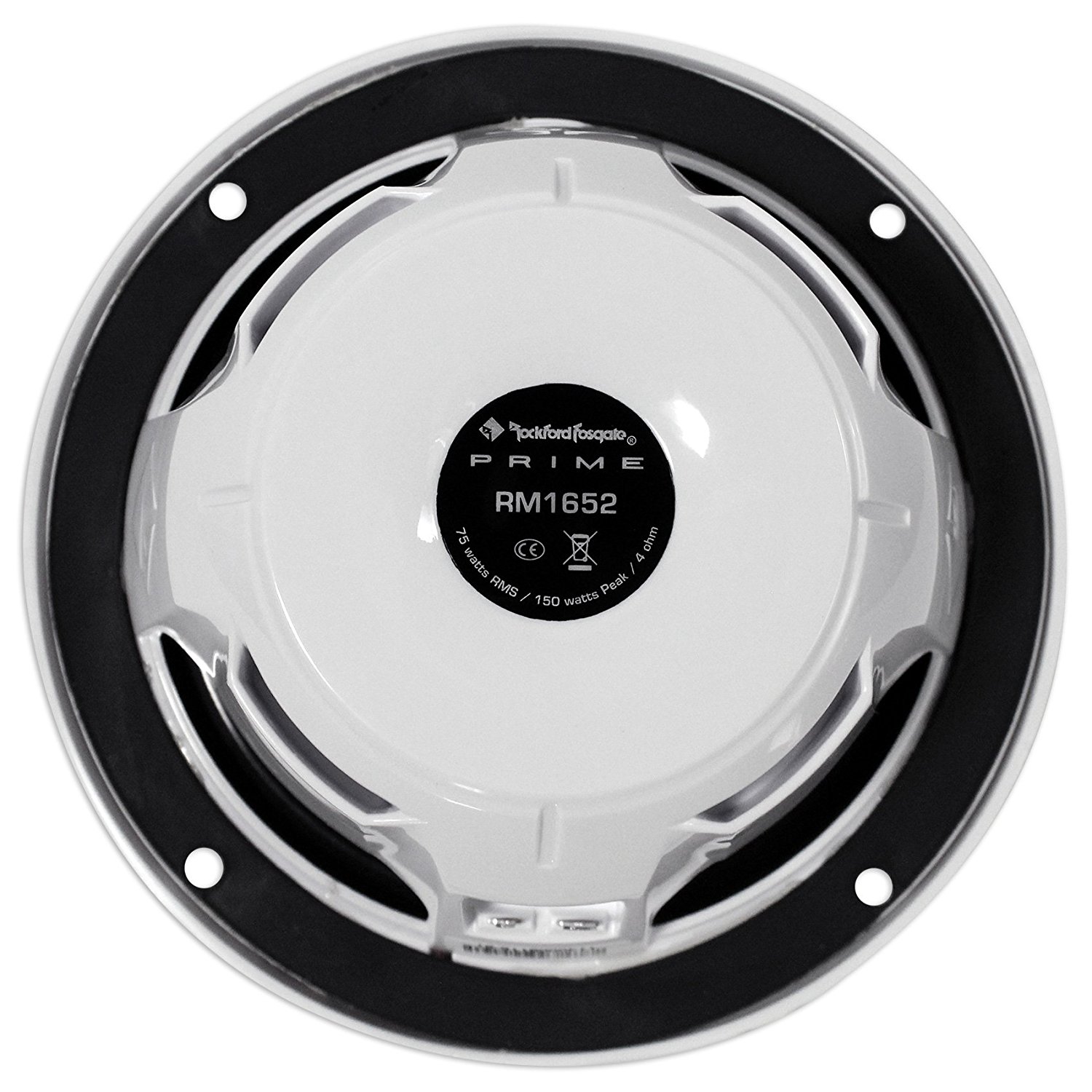 Rockford Fosgate RM1652 Prime Series 6.5" White 150 Watt Coaxial Waterproof Marine Speakers - Image 2