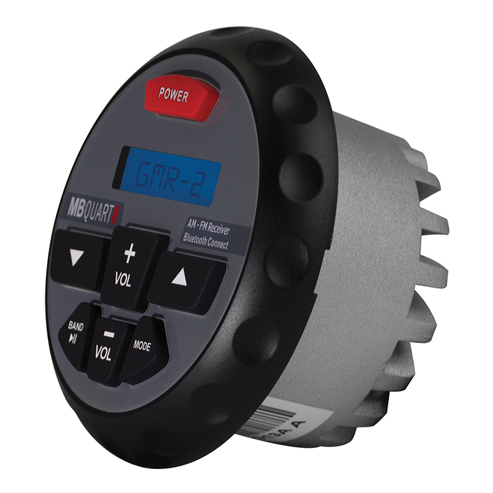 MBQuart GMR2 AM/FM Radio Receiver MP3 USB Port Bluetooth Streaming Gauge Size 160 Watt Waterproof Marine Stereo - Image 2