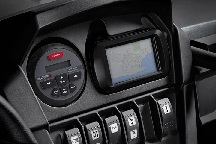 MBQuart GMR2 AM/FM Radio Receiver MP3 USB Port Bluetooth Streaming Gauge Size 160 Watt Waterproof Marine Stereo - Image 3