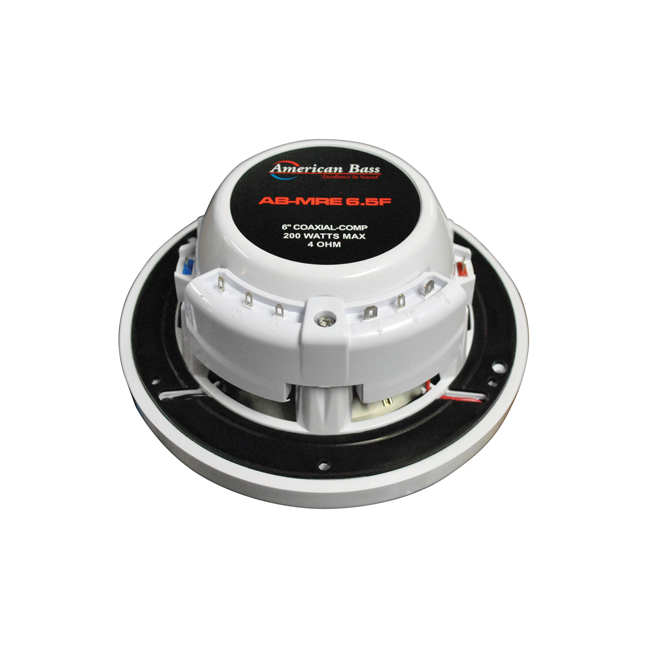 American Bass ABMRE65F 6.5" 200 Watt Coaxial Waterproof Marine Speakers - Image 4