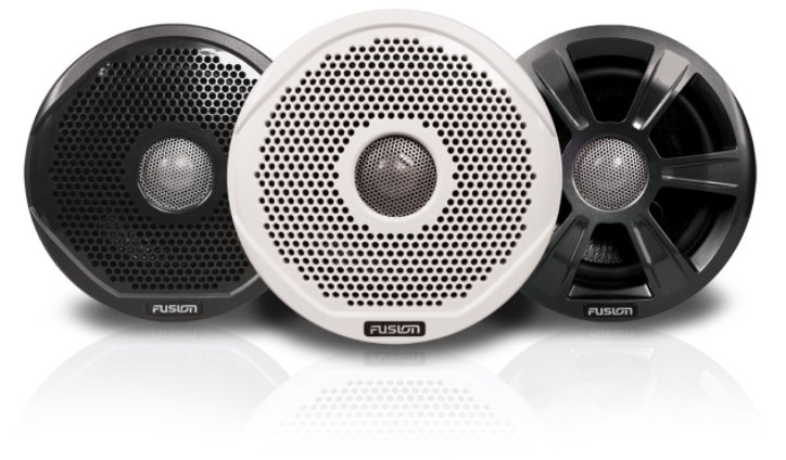 Fusion MS-UD755 AM/FM Radio Receiver USB Bluetooth 4 Zone SiriusXM Ready Color Display Internal Device Dock Waterproof Marine Stereo With Two 7" Waterproof Speakers - Image 2