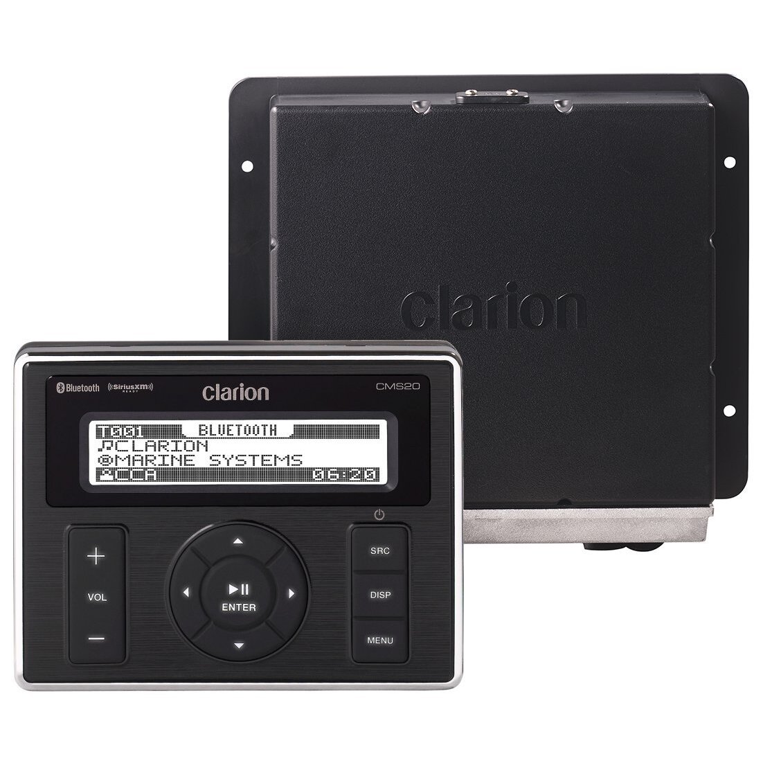 Clarion CMS20 AM/FM Radio Receiver USB Port iPhone Control Weather Band SiriusXM Ready Bluetooth Waterproof Marine Stereo