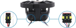 Clarion CM1623RL Black/Silver 6.5" 200 Watt Coaxial 2-Way Waterproof Marine Speakers With RGB LED Accent Lights - Image 4