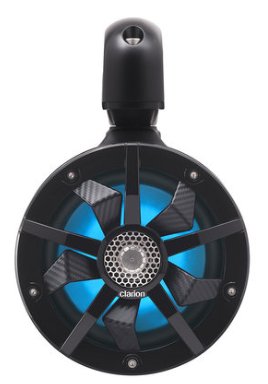 Clarion CM1624TB 6.5" Black 2-Way 200 Watt Wake Tower Marine Speakers With RGB LED Accent Lighting - Image 4