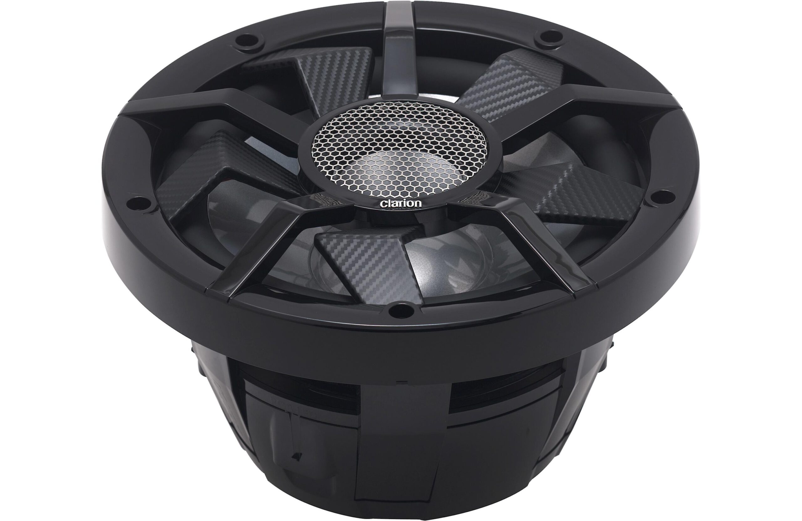 Clarion CM2513WL Black/Silver 10" Dual Voice Coil 800 Watt Waterproof Marine Subwoofer With RGB LED Accent Lighting - Image 3