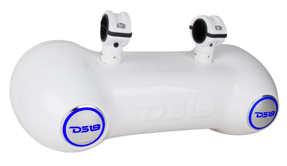 DS18 NXL-62TDW 6.5" White Double Tower 750 Watt Waterproof Marine Speakers With RGB LED Accent Lighting - Image 3