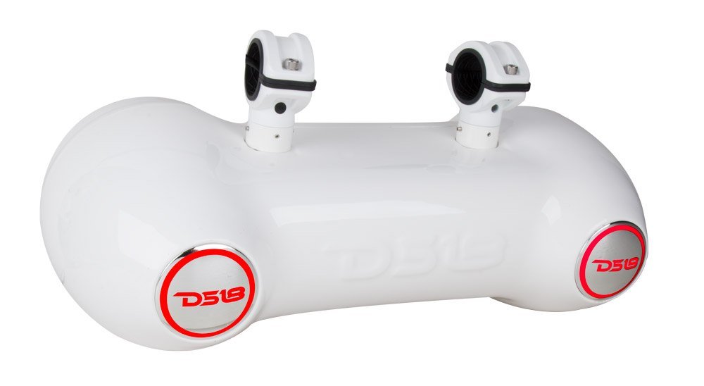 DS18 NXL-62TDW 6.5" White Double Tower 750 Watt Waterproof Marine Speakers With RGB LED Accent Lighting - Image 5