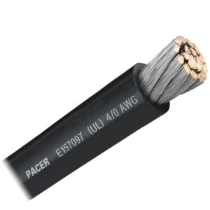 Pacer Black 4/0 AWG Battery Cable – Sold By The Foot