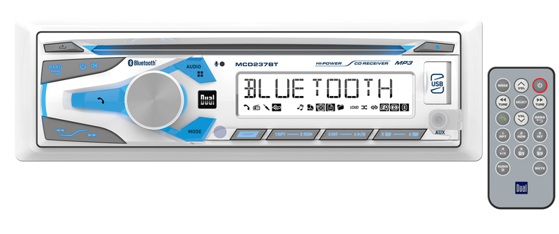 Dual MCD237BT AM/FM Radio Receiver CD Player USB Port Bluetooth 200 Watt Marine Stereo - Image 2