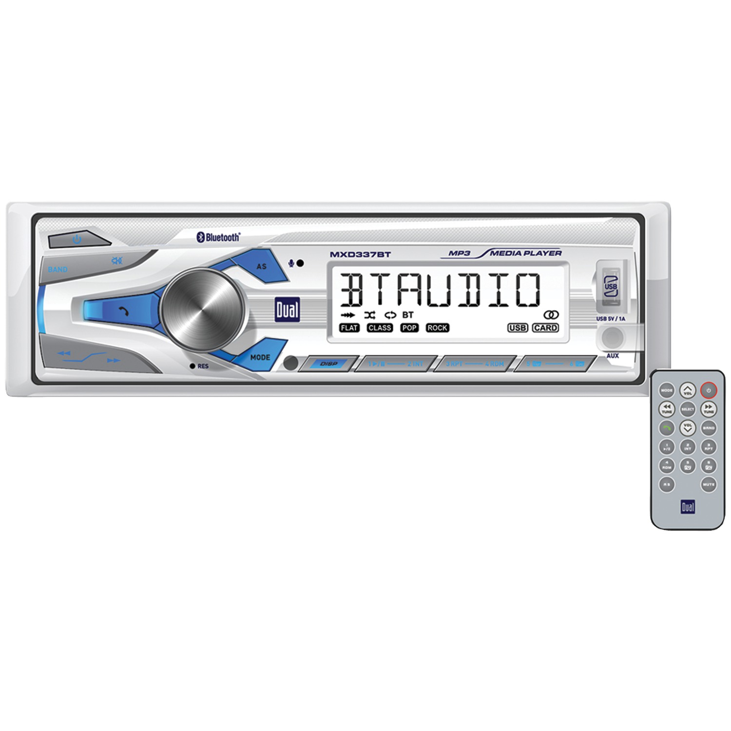 Dual MXD337BT AM/FM Radio Receiver USB Port Bluetooth 200 Watt Marine Stereo - Image 2