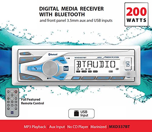 Dual MXD337BT AM/FM Radio Receiver USB Port Bluetooth 200 Watt Marine Stereo - Image 3