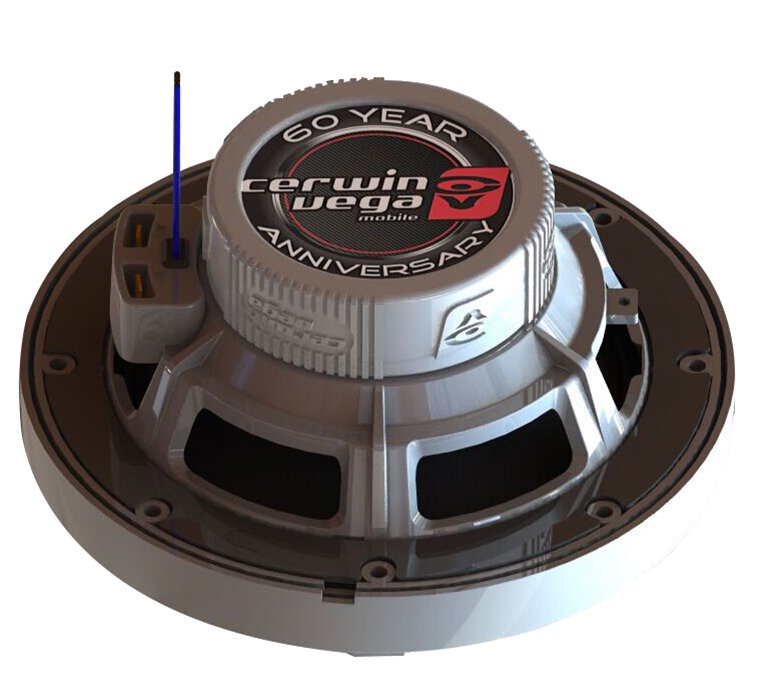 Cerwin Vega VM8 White 8" Coaxial 300 Watt Waterproof Marine Speakers With RGB LED Accent Lighting - Image 2