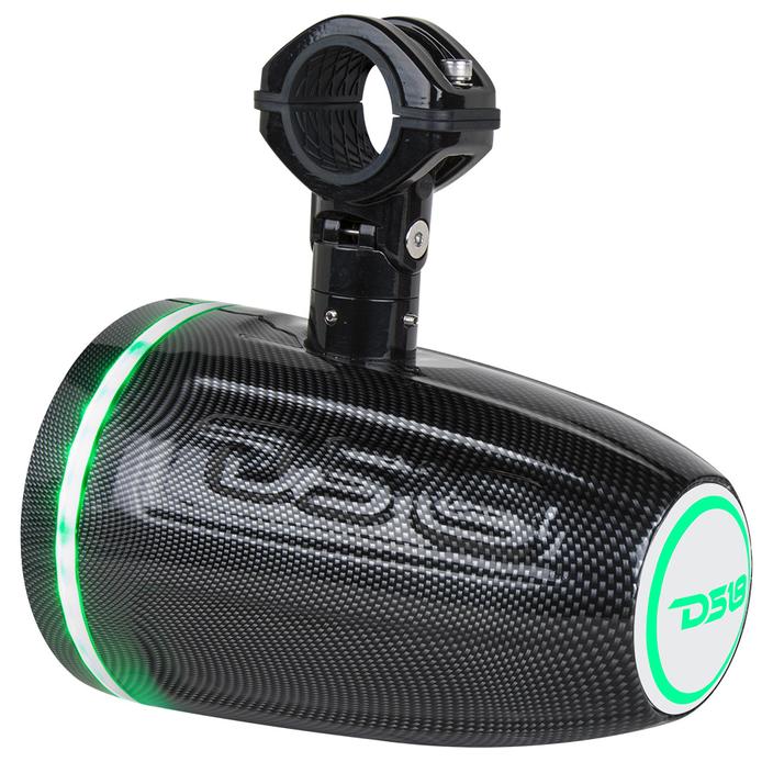 DS18 CF8TPBNEO Black 8" 550 Watt Waterproof Wakeboard Tower Marine Speakers With RGB LED Accent Lighting - Image 5