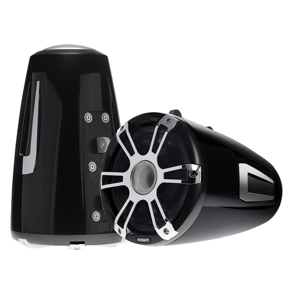 Fusion SG-FT88SPC Black 8.8" 330 Watt Waterproof Marine Wake Tower Speakers - Image 2