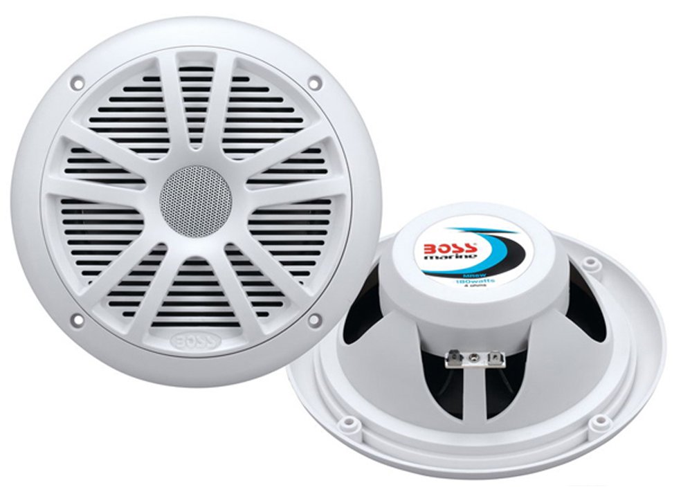 Boss Audio MCK400WB.6 AM/FM Radio Receiver USB Port Bluetooth Marine Stereo With 2 Waterproof Speakers - Image 2