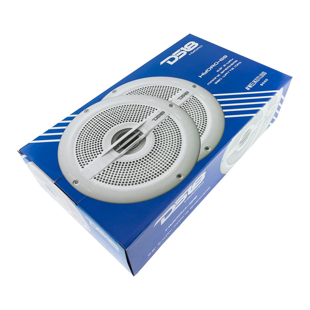 DS18 HYDRO65 6.5" White 380 Watt Waterproof Marine Speakers - Image 5