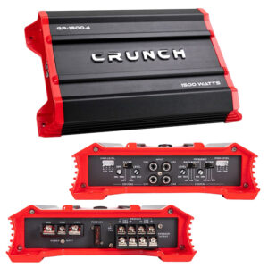 Crunch GP15004 Amplifier Ground Pounder 4 x 190 @ 4 Ohms 4 x 375 @ 2 Ohms 2 x 750 Watts @ 4 Ohms Bridged
