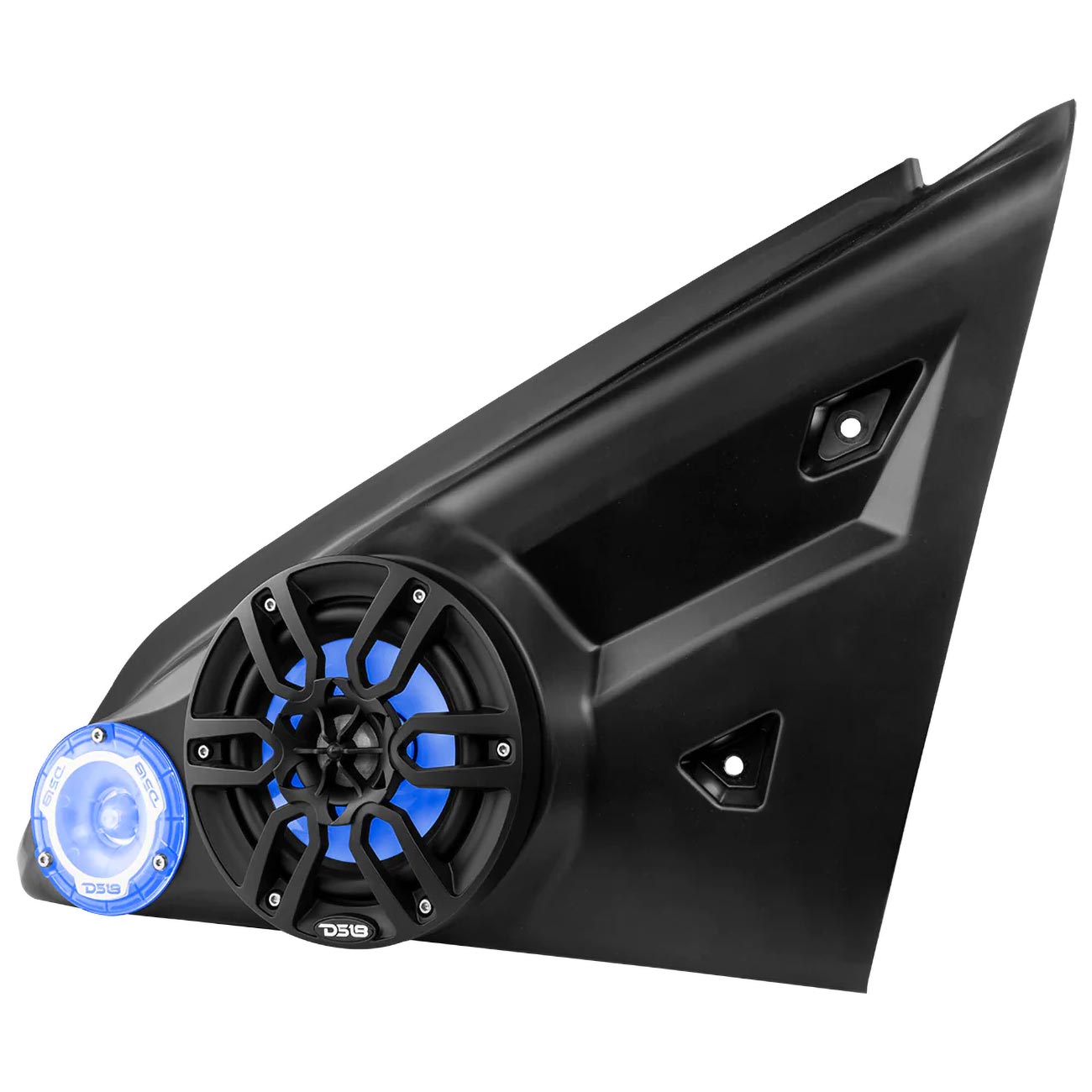 DS18 Polaris Slingshot Arm Rest Enclosure with (2) 6.5" Speakers & (2) 3.78" Tweeters - LED Illumina - Image 3