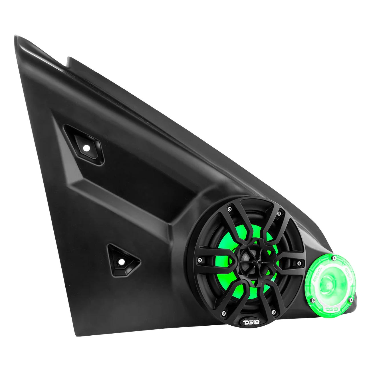 DS18 Polaris Slingshot Arm Rest Enclosure with (2) 6.5" Speakers & (2) 3.78" Tweeters - LED Illumina - Image 4