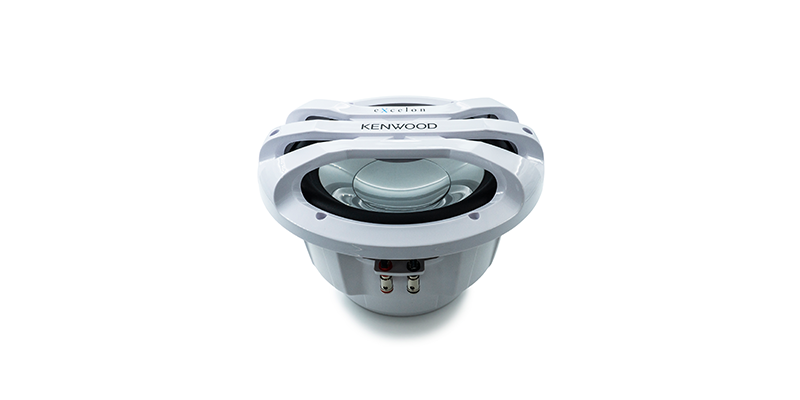 Kenwood XM1041WL 10" White 1300 Watt Waterproof Marine Subwoofer with LED Lighting - Image 5