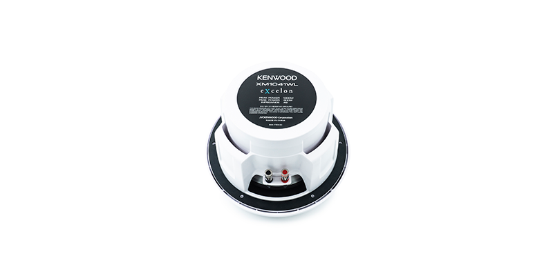 Kenwood XM1041WL 10" White 1300 Watt Waterproof Marine Subwoofer with LED Lighting - Image 6